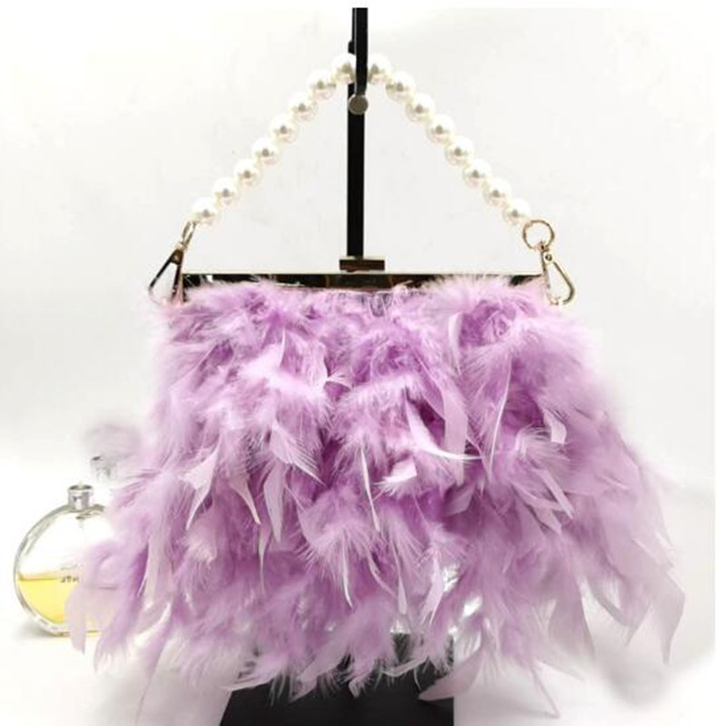 Luxy Moon Feather Handbag Wome - Luxury Bags White recension och pris