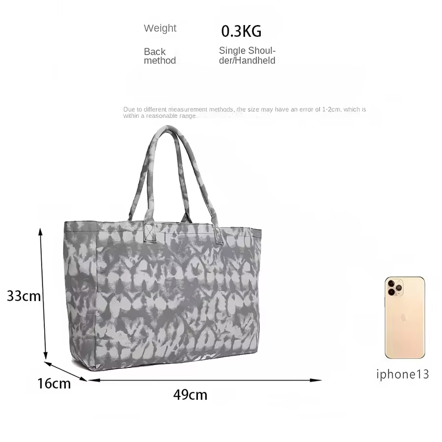 Yoga Fitness Canvas Bag, Singl - Shoulder Bag Slouchy recension och pris