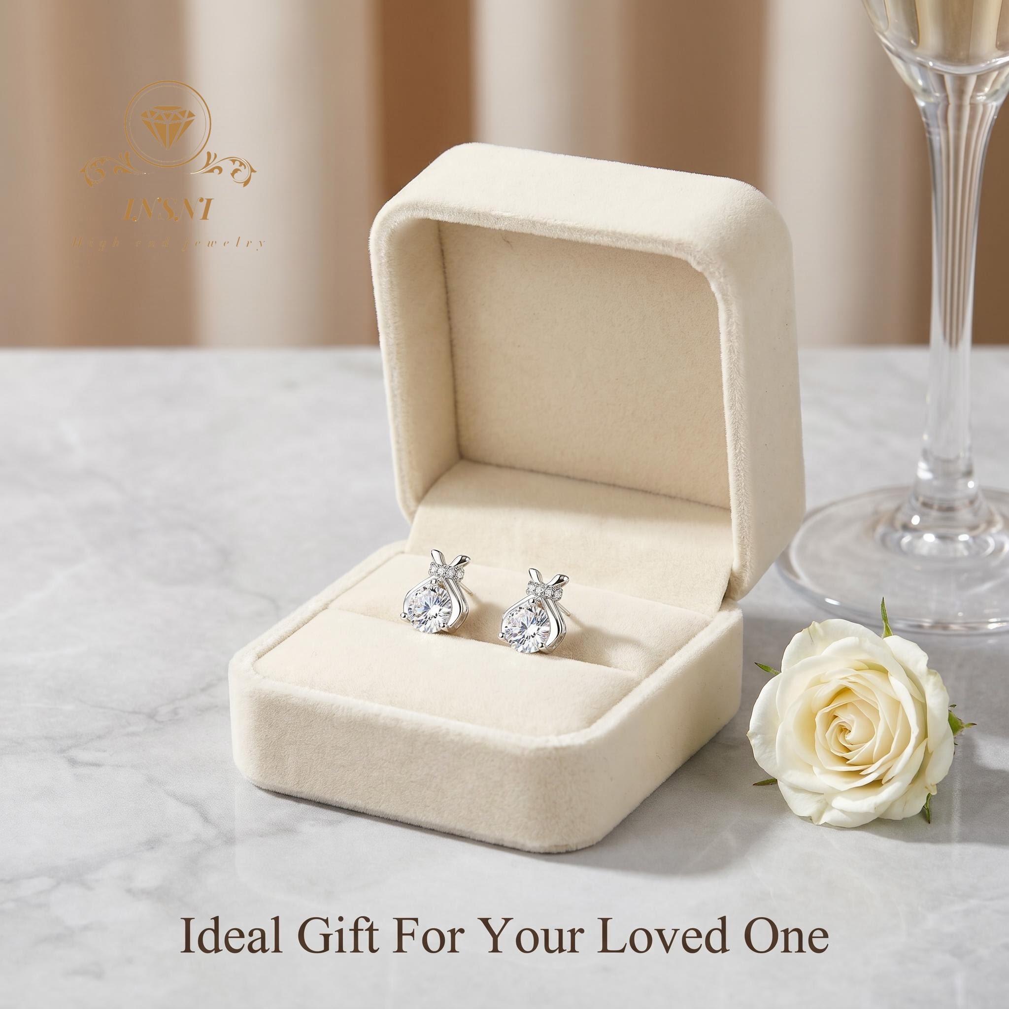 S925 Silver Moissanite Bow Luc - Luxury Bags Affordable recension och pris