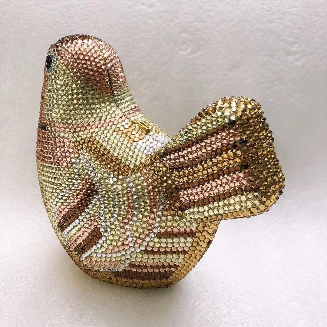 Bird Diamond Evening Bag Clutc - Luxury Bags White recension och pris