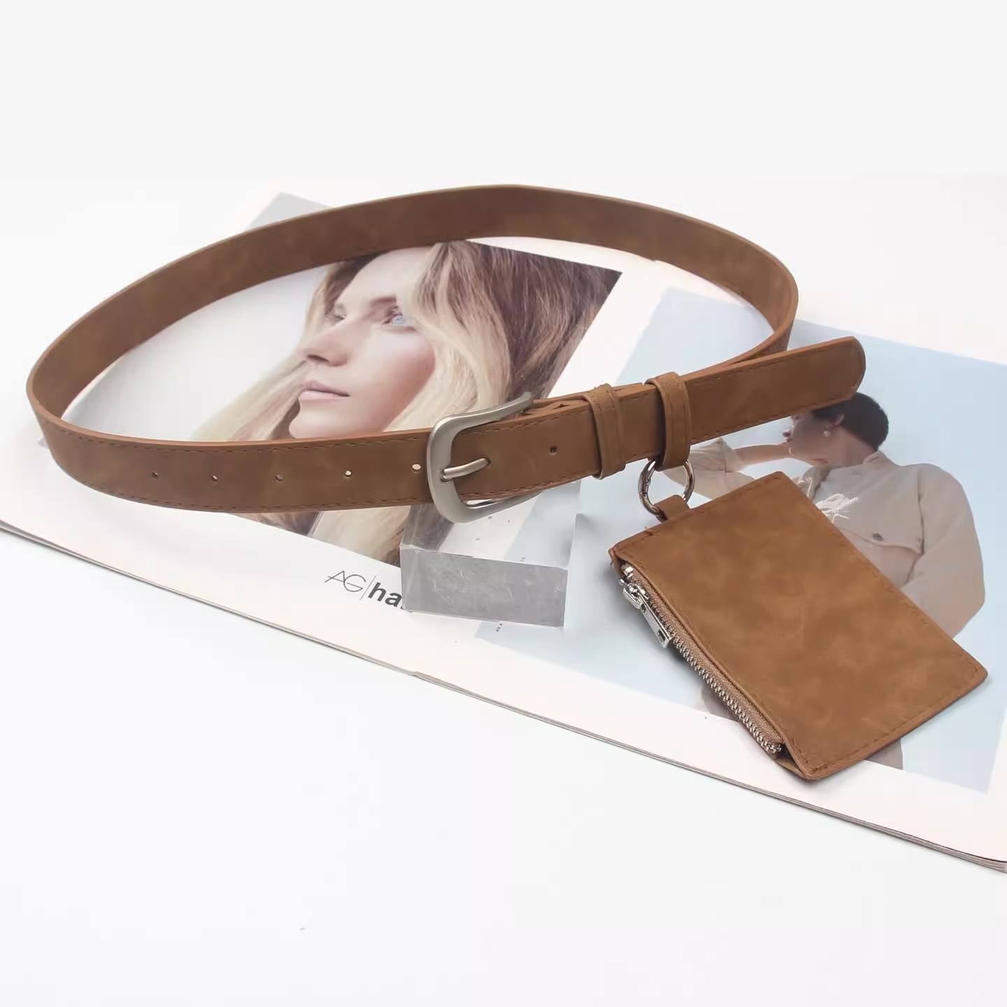 Men Women's Vintage Suede Leat - Belt Bag Leather Wide recension och pris