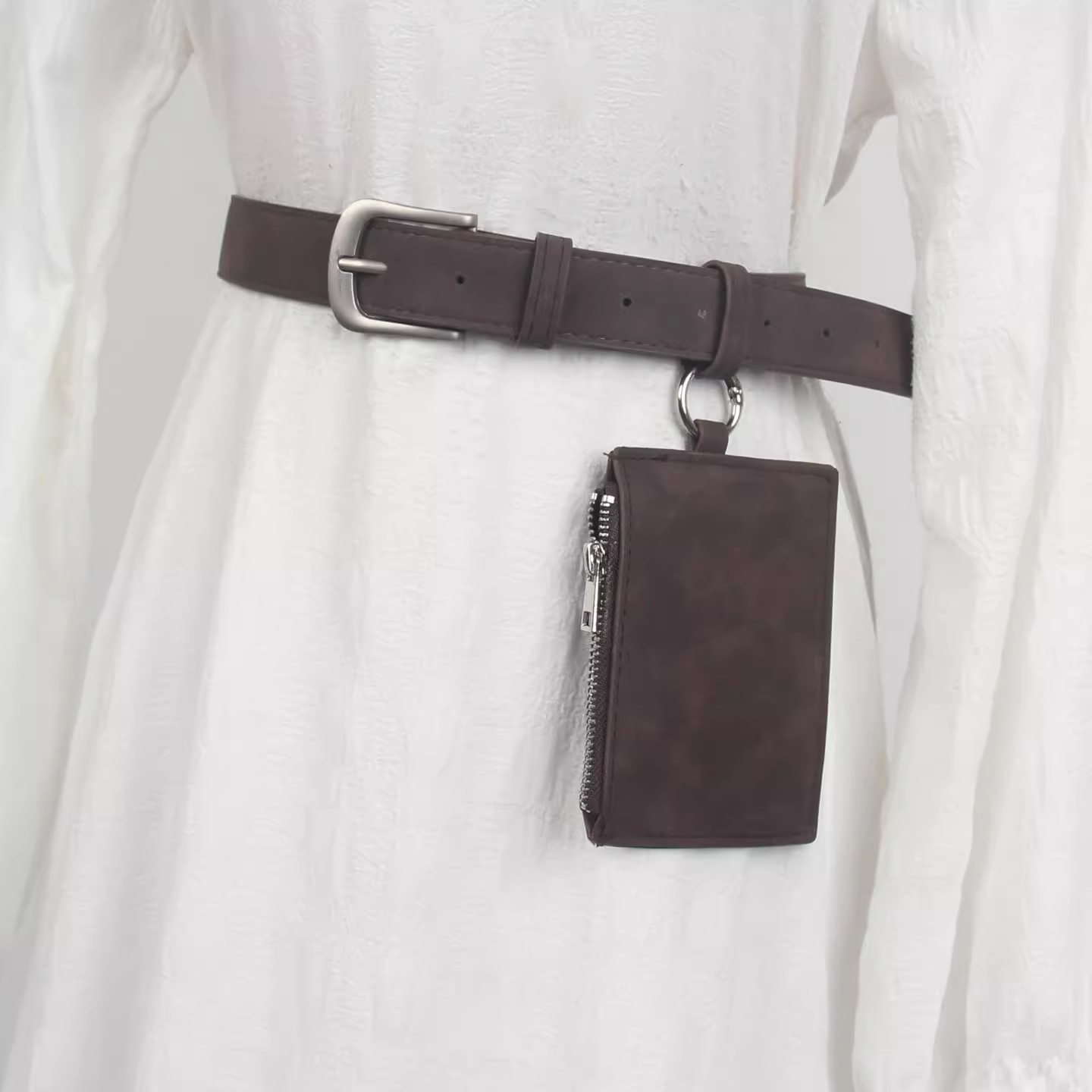 Men Women's Vintage Suede Leat - Belt Bag Leather Wide recension och pris