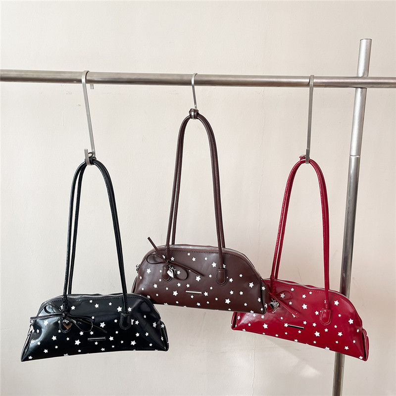 New PU Stars Bow Zipper Sweet  - Luxury Bags Affordable recension och pris