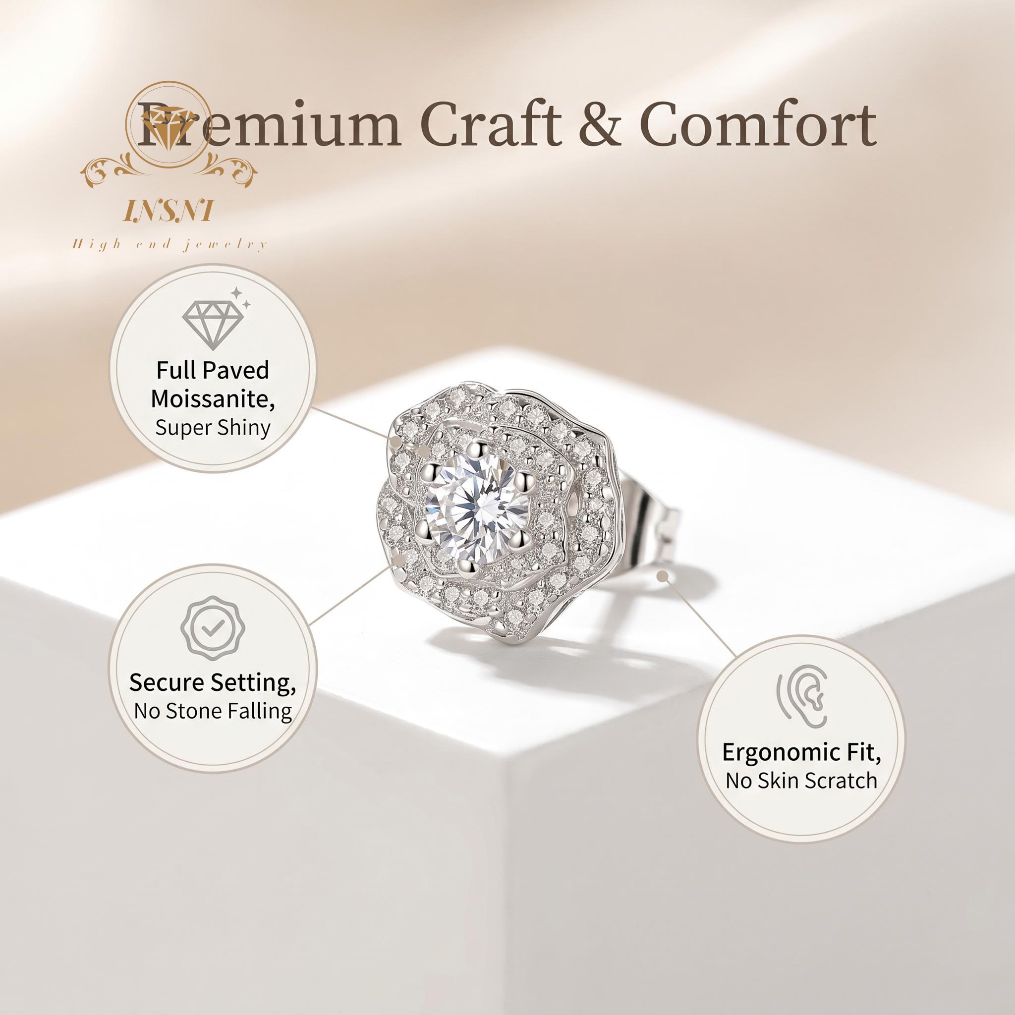 Square Bag 1 Carat Moissanite  - Luxury Bags Affordable recension och pris